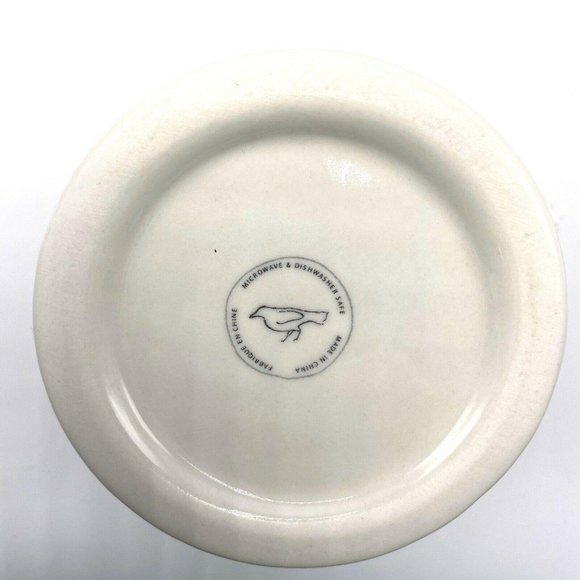 Anthropologie C Monogram Mug White Black Coffee Tea Ceramic Letter C - Picture 5 of 5